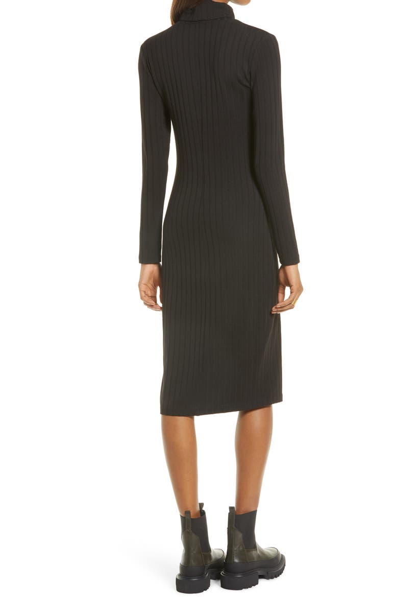Treasure & Bond Long Sleeve Turtleneck Sweater Dress, Alternate, color,