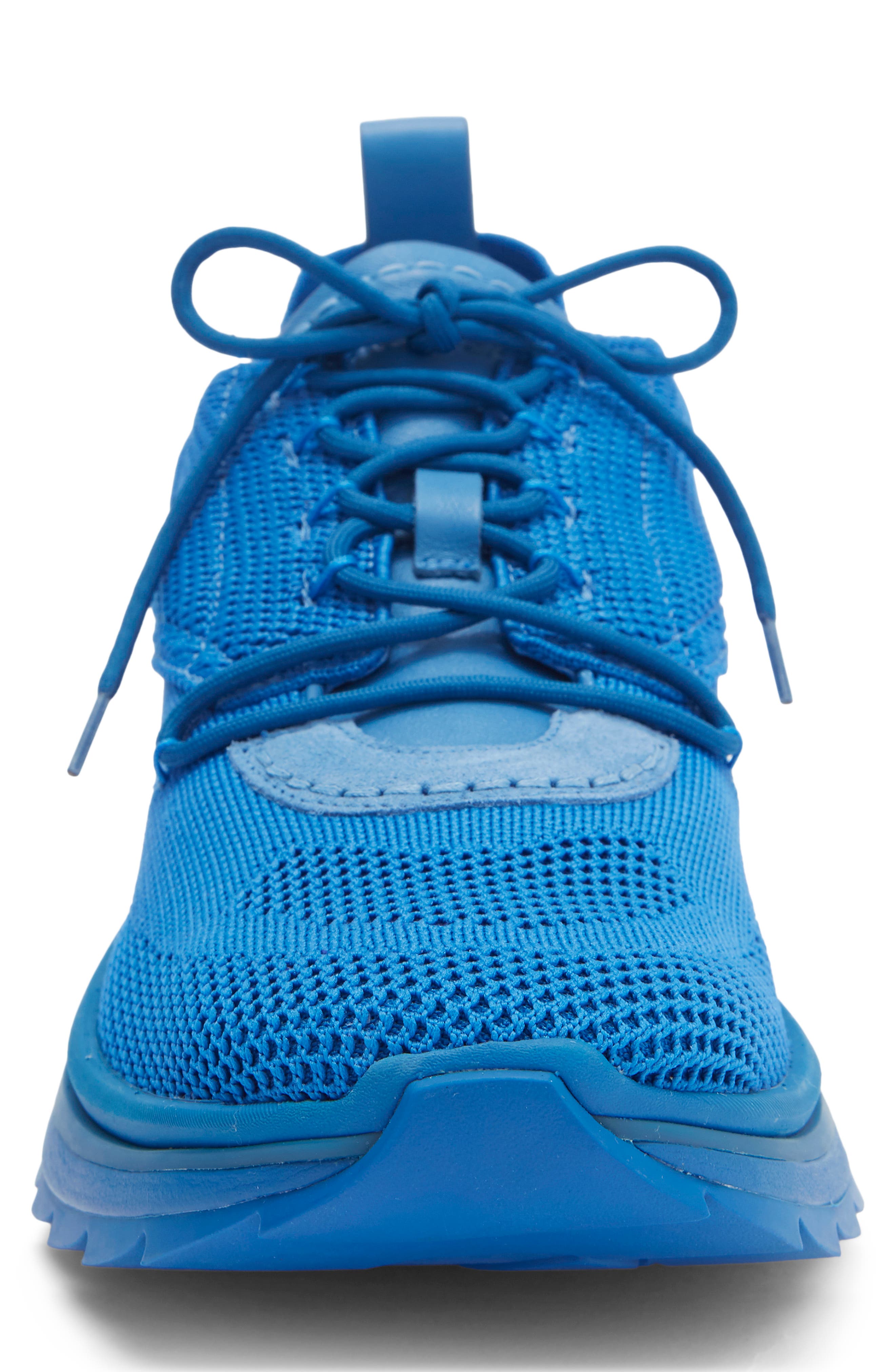 FERRAGAMO Nima Knit Low-Top Sneaker, Alternate, color, Blue