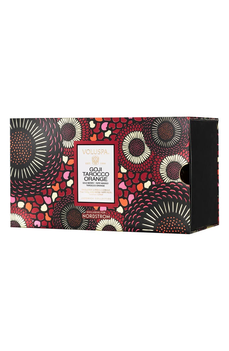 Voluspa Goji Tarocco Orange Scented Candle & Diffuser Set, Alternate, color,