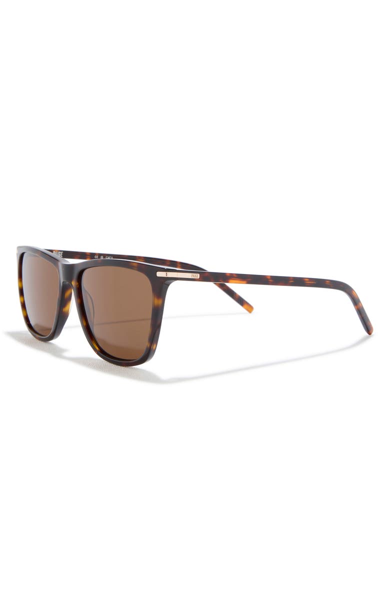 PAIGE Blake 54mm Square Sunglasses, Alternate, color, Tortoise With Brown Lens