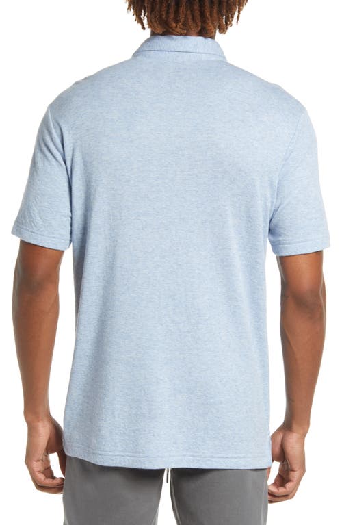 Faherty Cloud Cotton Blend Polo In Blue