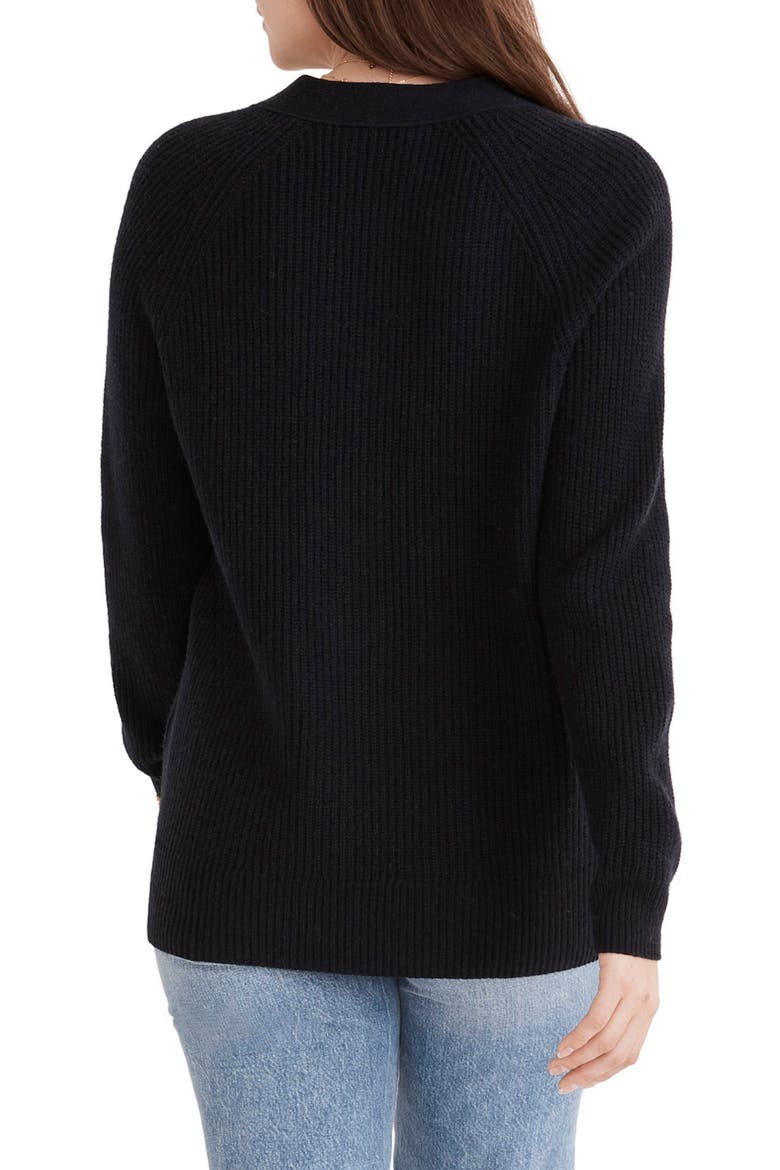 Lyle Rib Henley Sweater, Alternate, color, NAVY