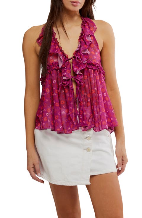 Fearless Ruffle Racerback Tank Top