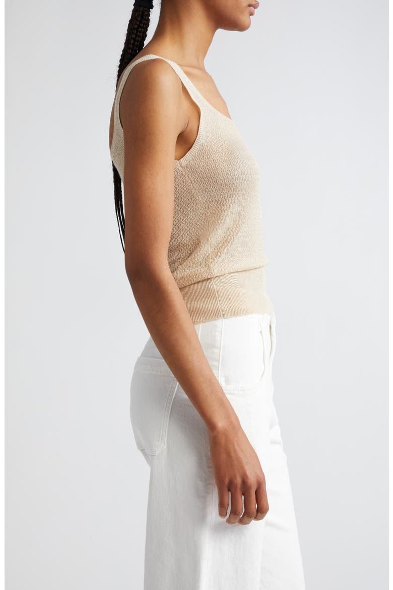 Metallic Sweater Tank, Alternate, color, GOLD