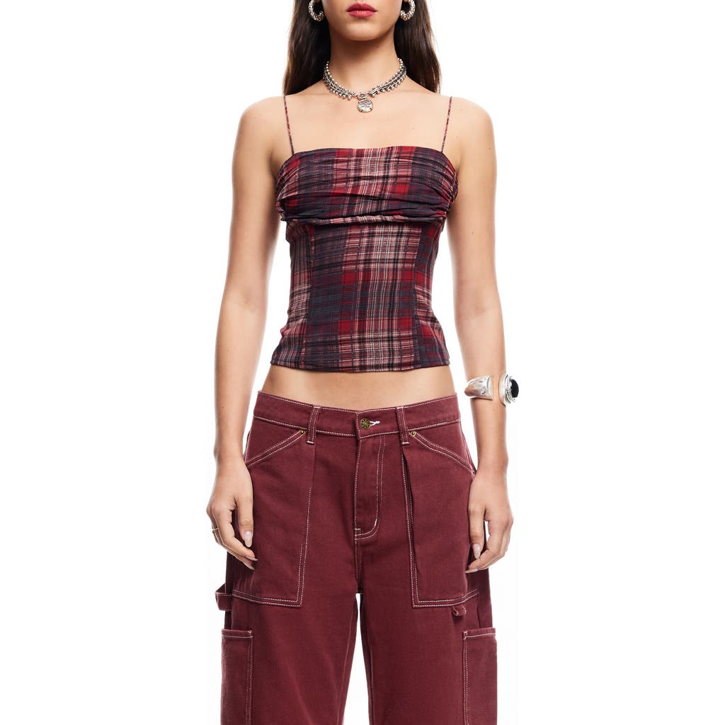 Lioness Humphrey Plaid Corset Camisole