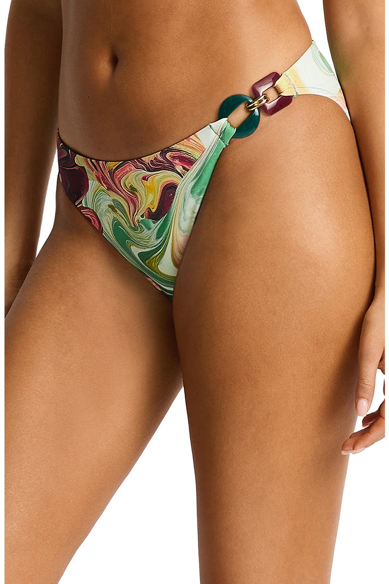 Abyss Print Bikini Briefs, Main, color, MOSS