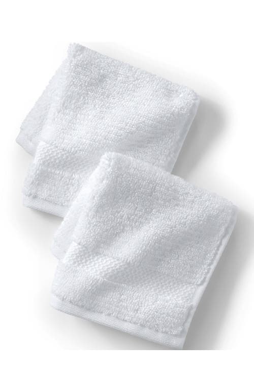 Lands' End Organic Cotton Towel In White