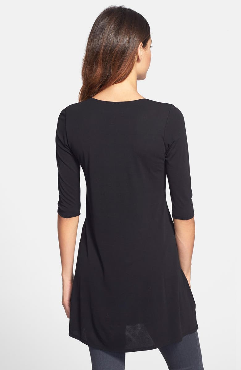 Eileen Fisher Scoop Neck Silk Tunic, Alternate, color,
