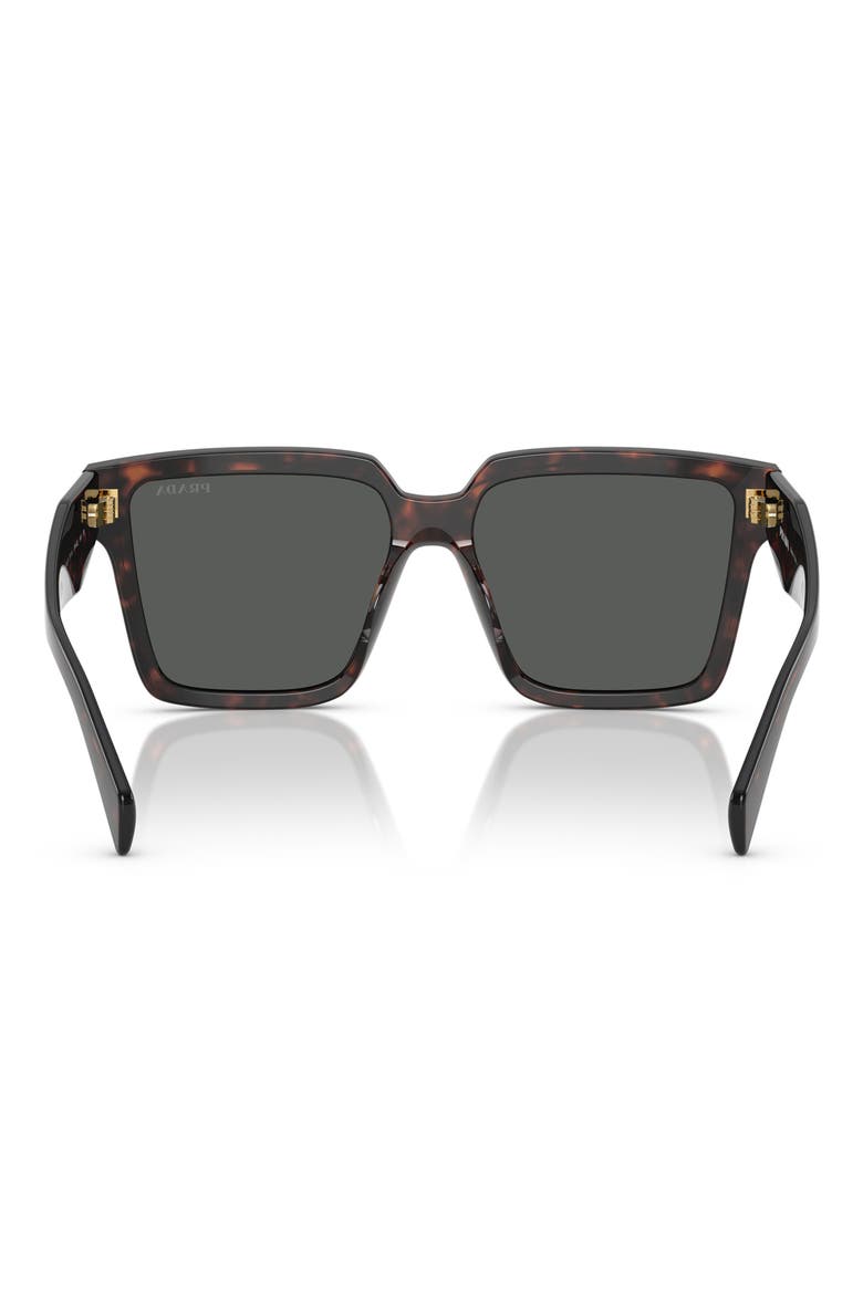 56mm Square Sunglasses, Alternate, color, DARK GREY