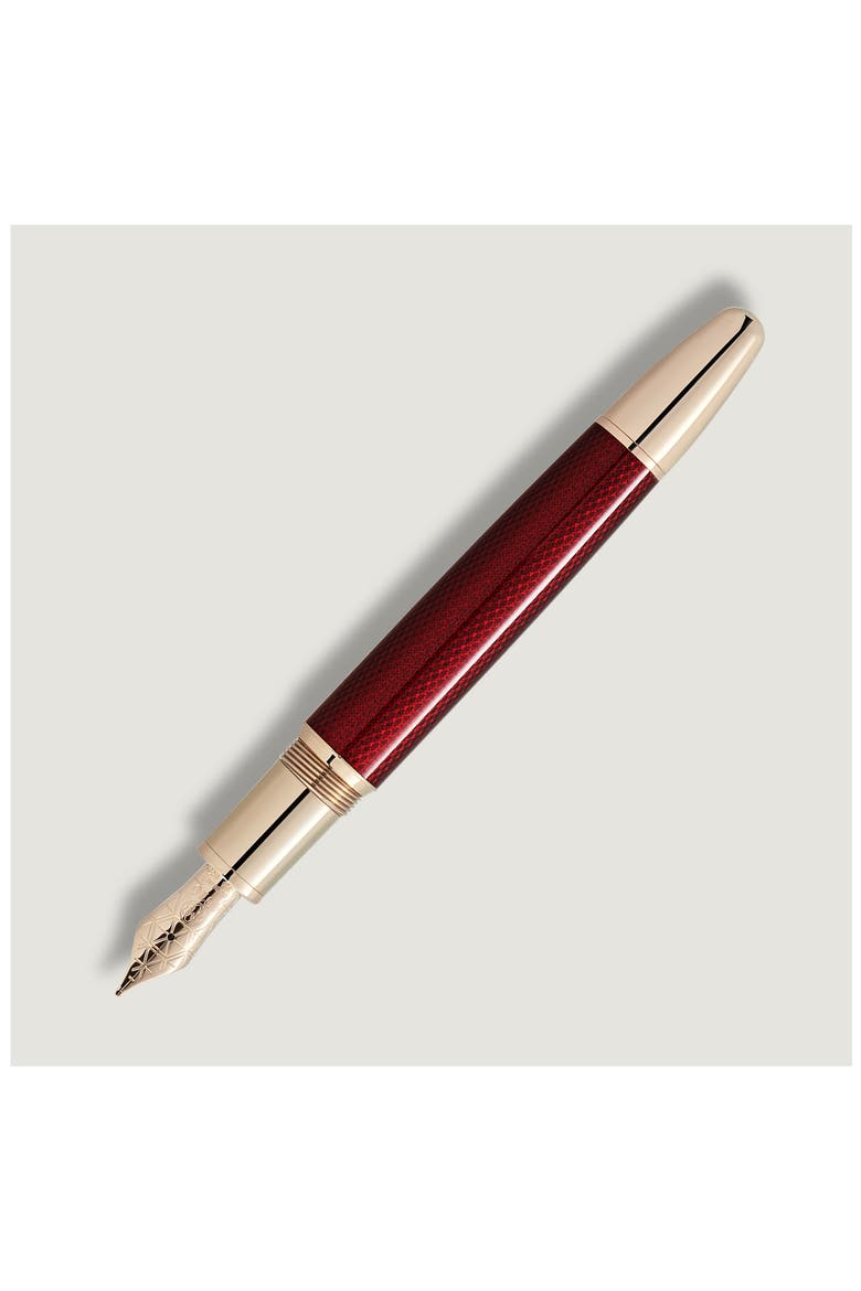 Meisterstück Solitaire Golden Hour Fountain Pen, Alternate, color, BURGUNDY