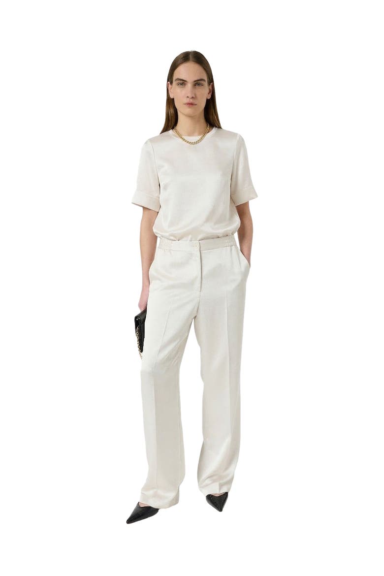 Cileia Short Sleeve Blouse, Alternate, color, Ecru