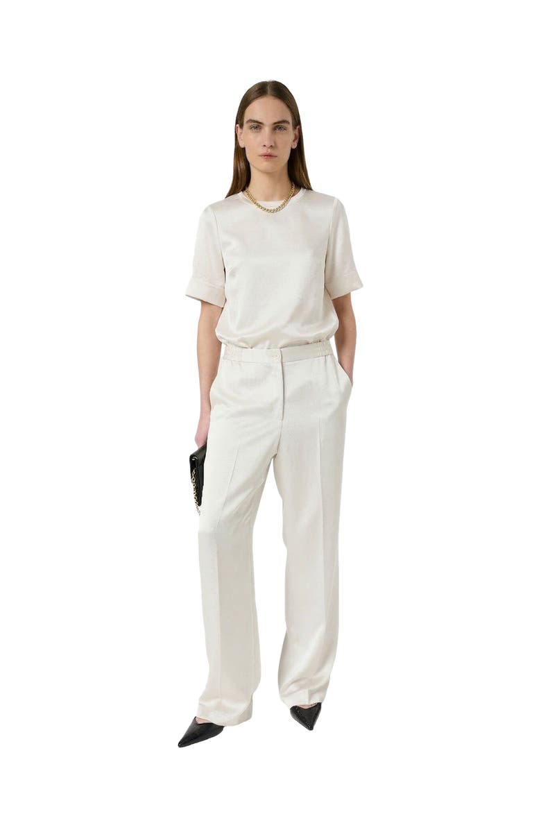 GERARD DAREL Cileia Short Sleeve Blouse, Alternate, color, Ecru