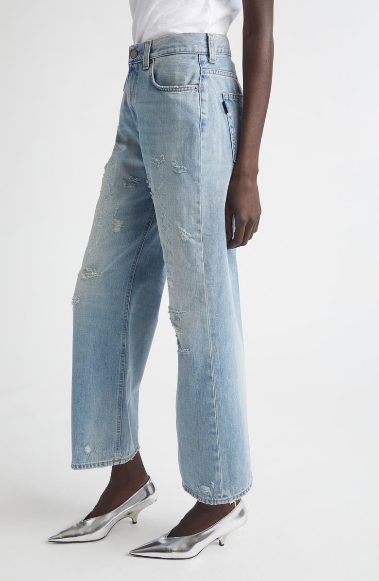 Haikure Winny Distressed Wide Leg Jeans, Alternate, color, Broken Celestial