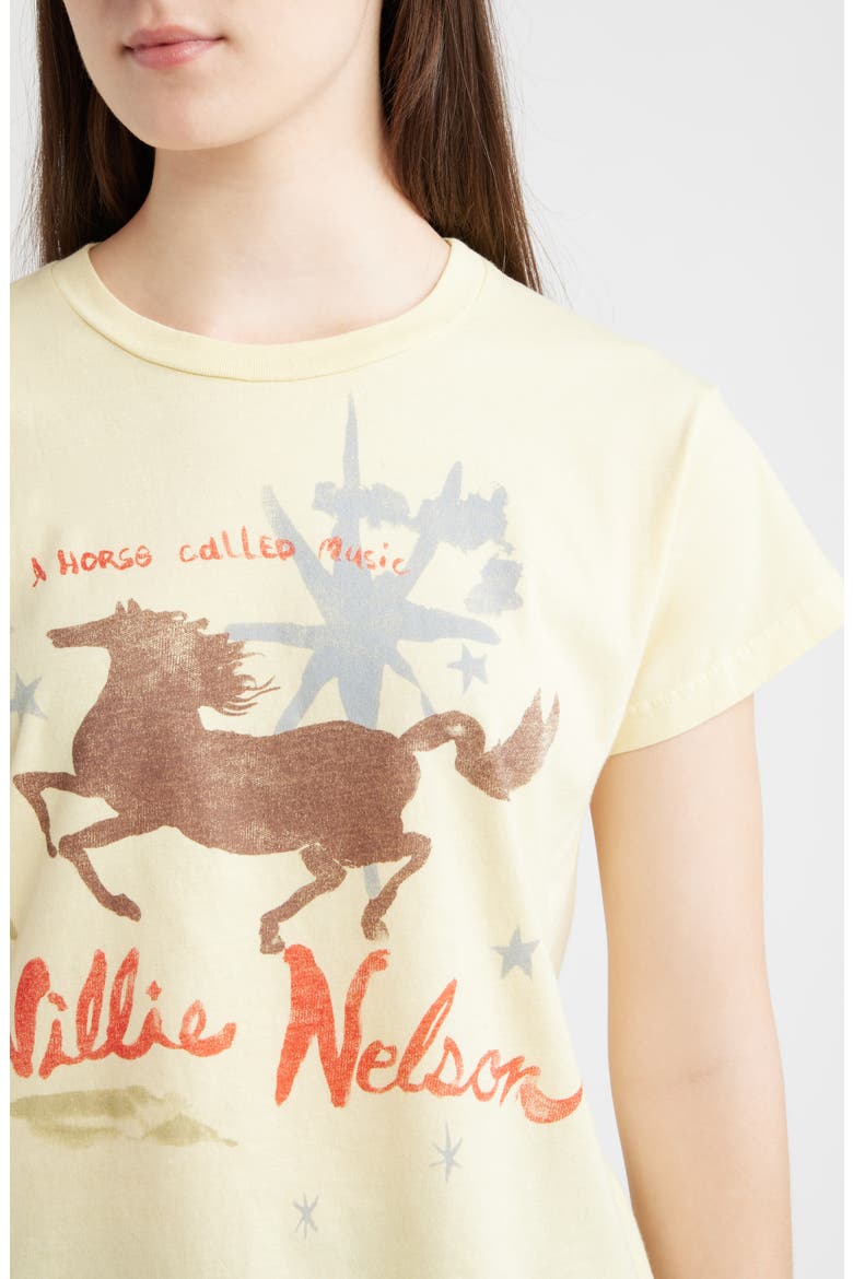 Willie Nelson Graphic T-Shirt, Alternate, color, SHEER YELLOW