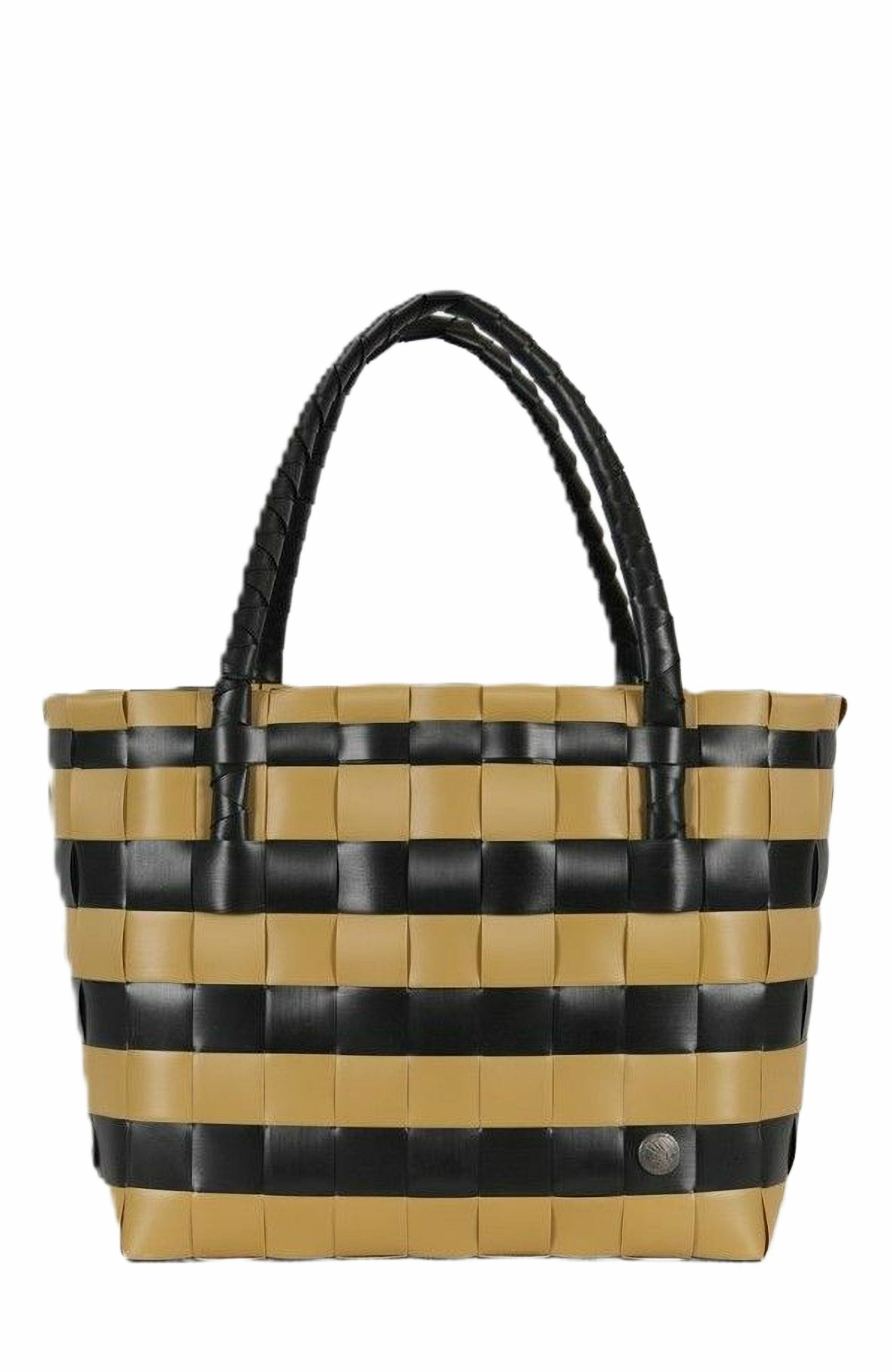 Handed By Paris Spirit Recycled Tote Bags, Alternate, color, Black/Camel