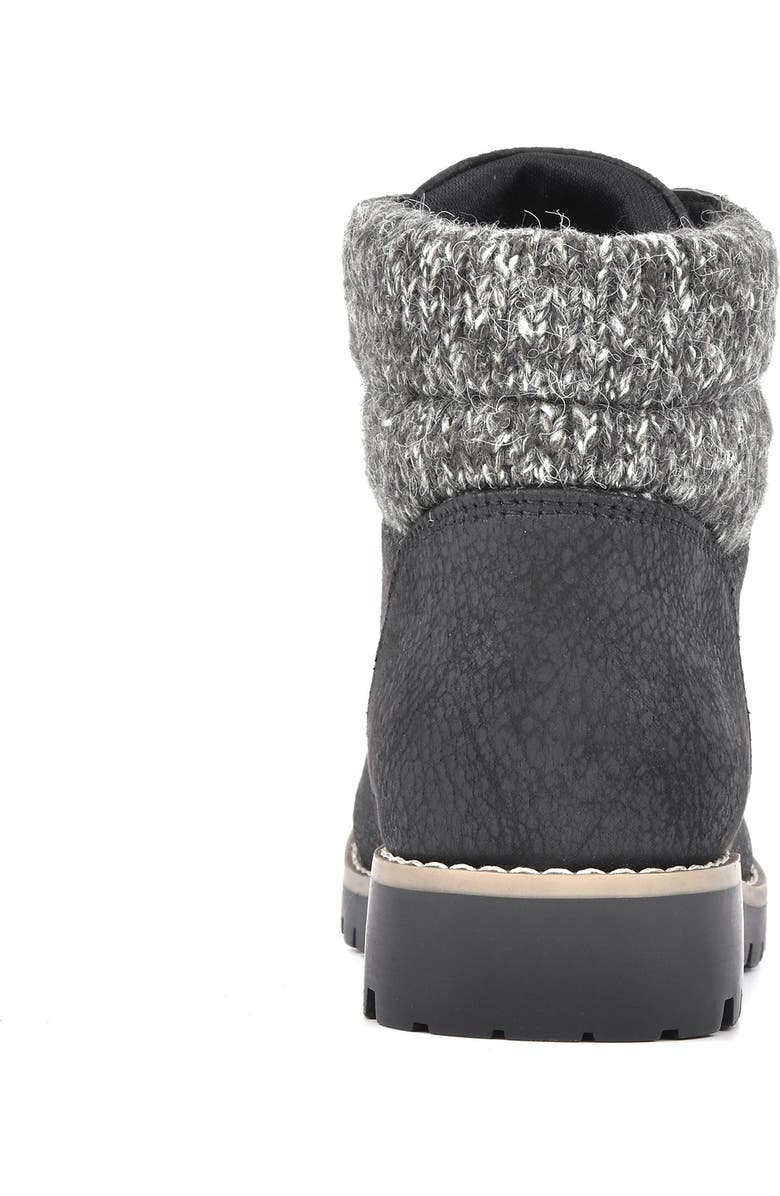 CLIFFS BY WHITE MOUNTAIN Pathfield Lace-Up Boot, Alternate, color, Black/Fabric