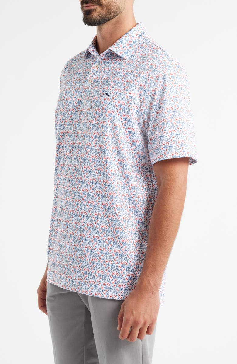 vineyard vines Sankaty Performance Polo, Alternate, color, Multi Color Tailgate