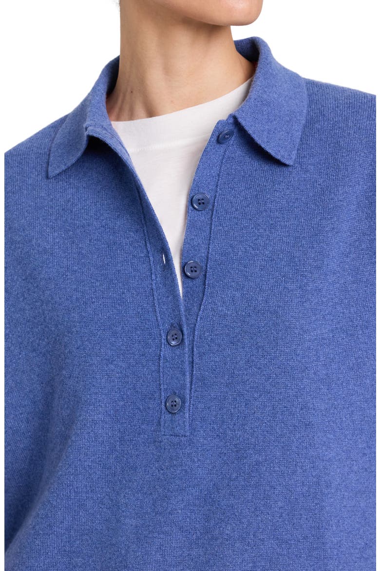 SS Polo Sweater, Alternate, color, SOFT DENIM