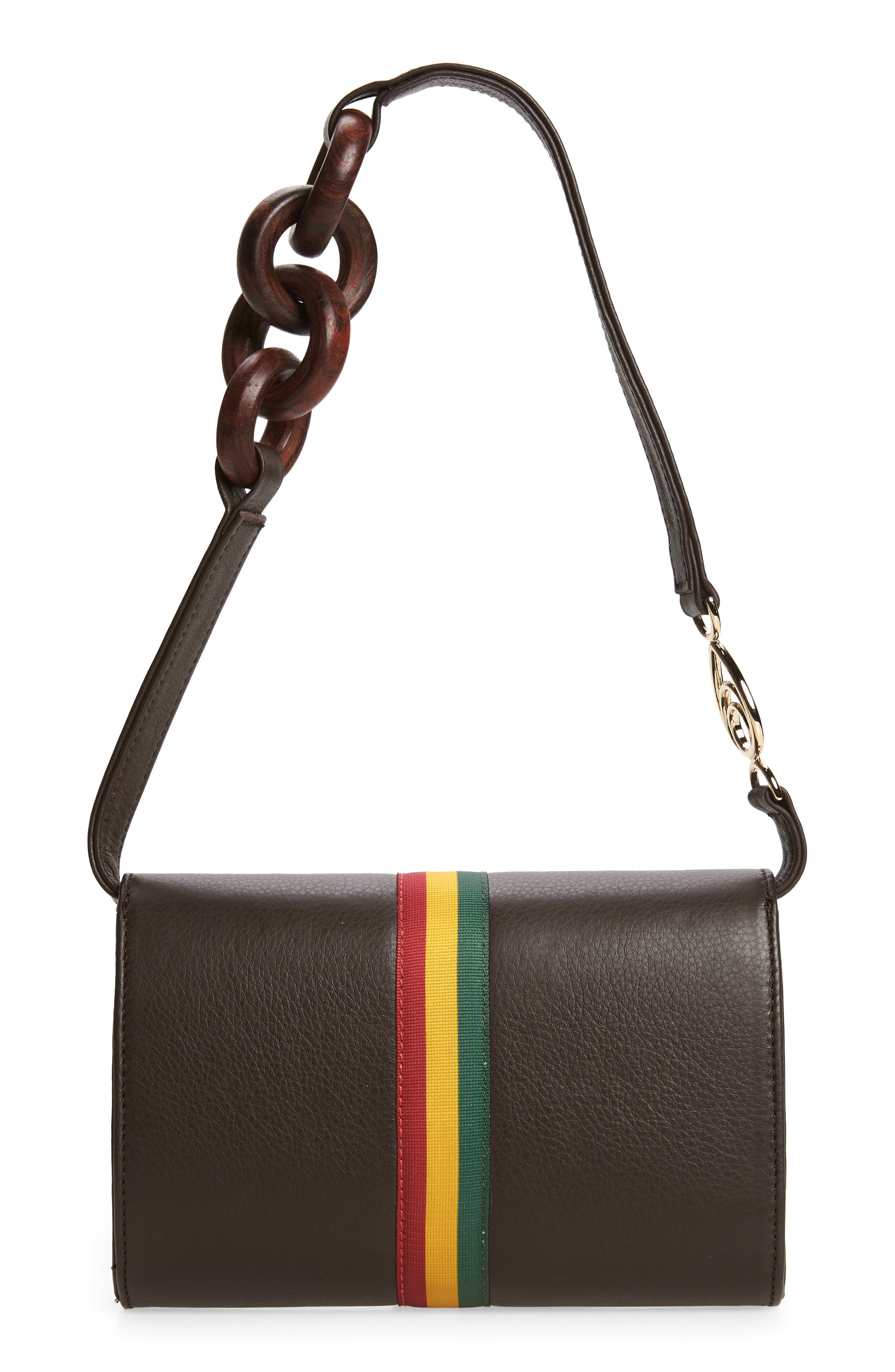 Brother Vellies Lijadu Carved Wood Leather Bag, Alternate, color, 