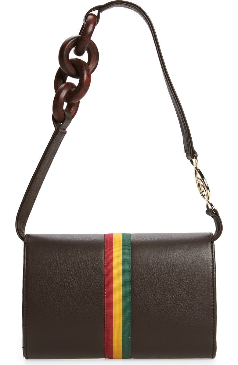 Brother Vellies Lijadu Carved Wood Leather Bag, Alternate, color,