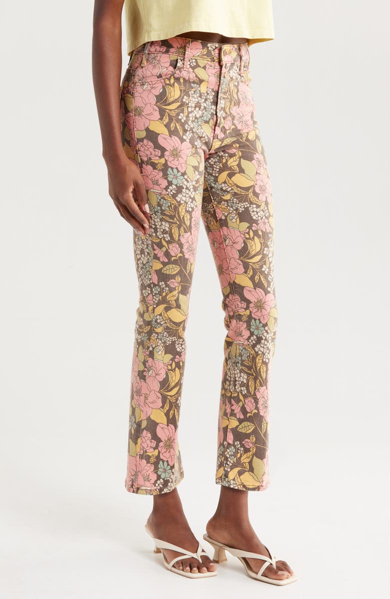 MOTHER The Hustler Ankle Bootcut Jeans, Alternate, color, Boutonniere Bouquet