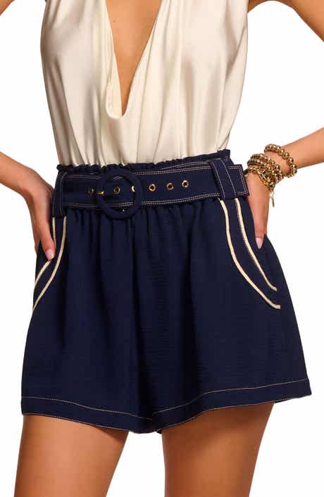 Ramy Brook Petra Belted Shorts