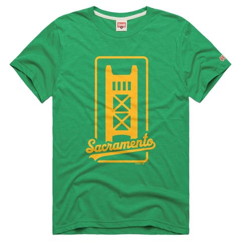 Men's Homage Green Athletics Tri-Blend Hyperlocal T-Shirt