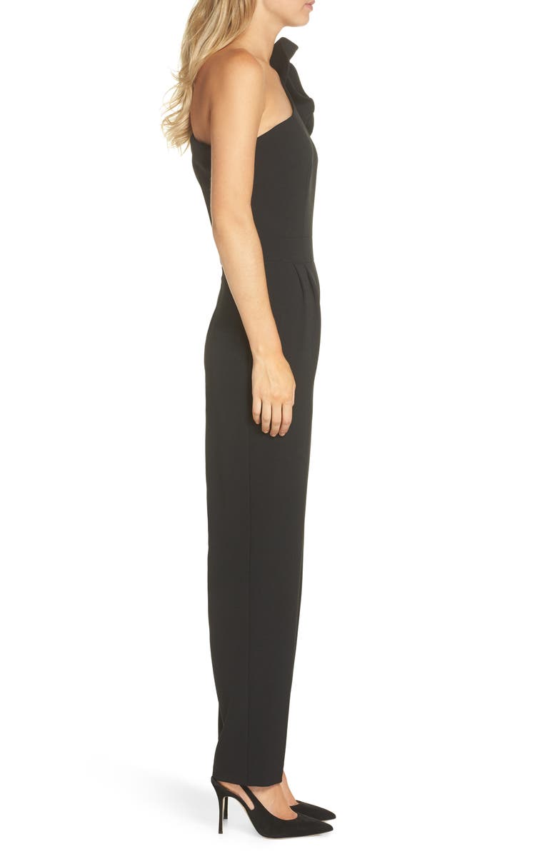 Eliza J One-Shoulder Ruffle Jumpsuit, Alternate, color, 