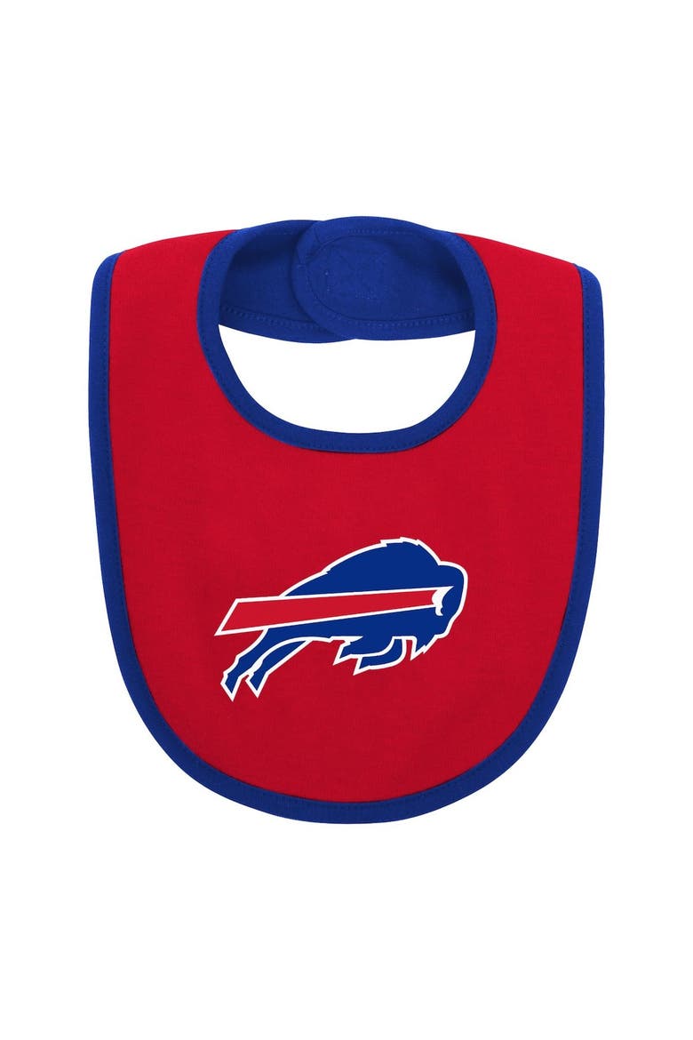 Newborn & Infant Royal/Red Buffalo Bills Home Field Advantage Three-Piece Bodysuit, Bib & Booties Set, Alternate, color, Royal