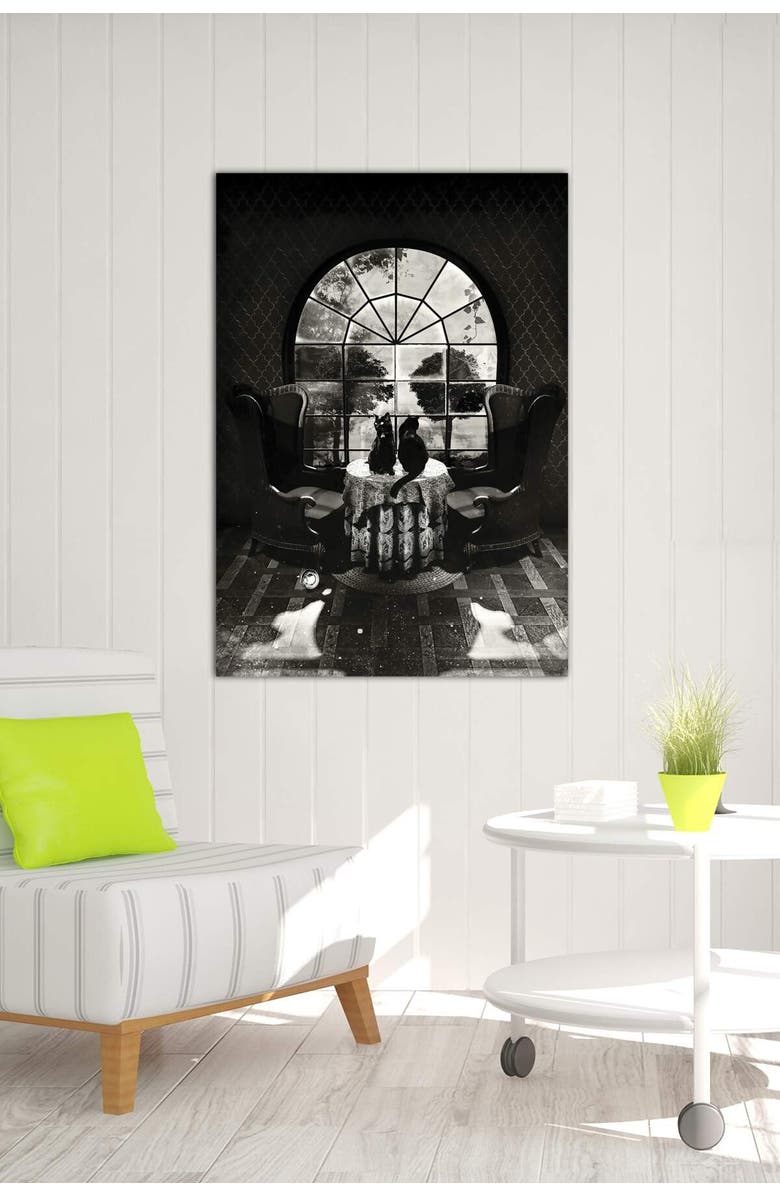 iCanvas Room Skull B/W by Ali Gulec, 26" x 18", Alternate, color,