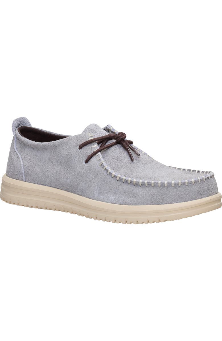 Hey Dude Wally NXT Moc Toe Lace-Up, Main, color, Grey