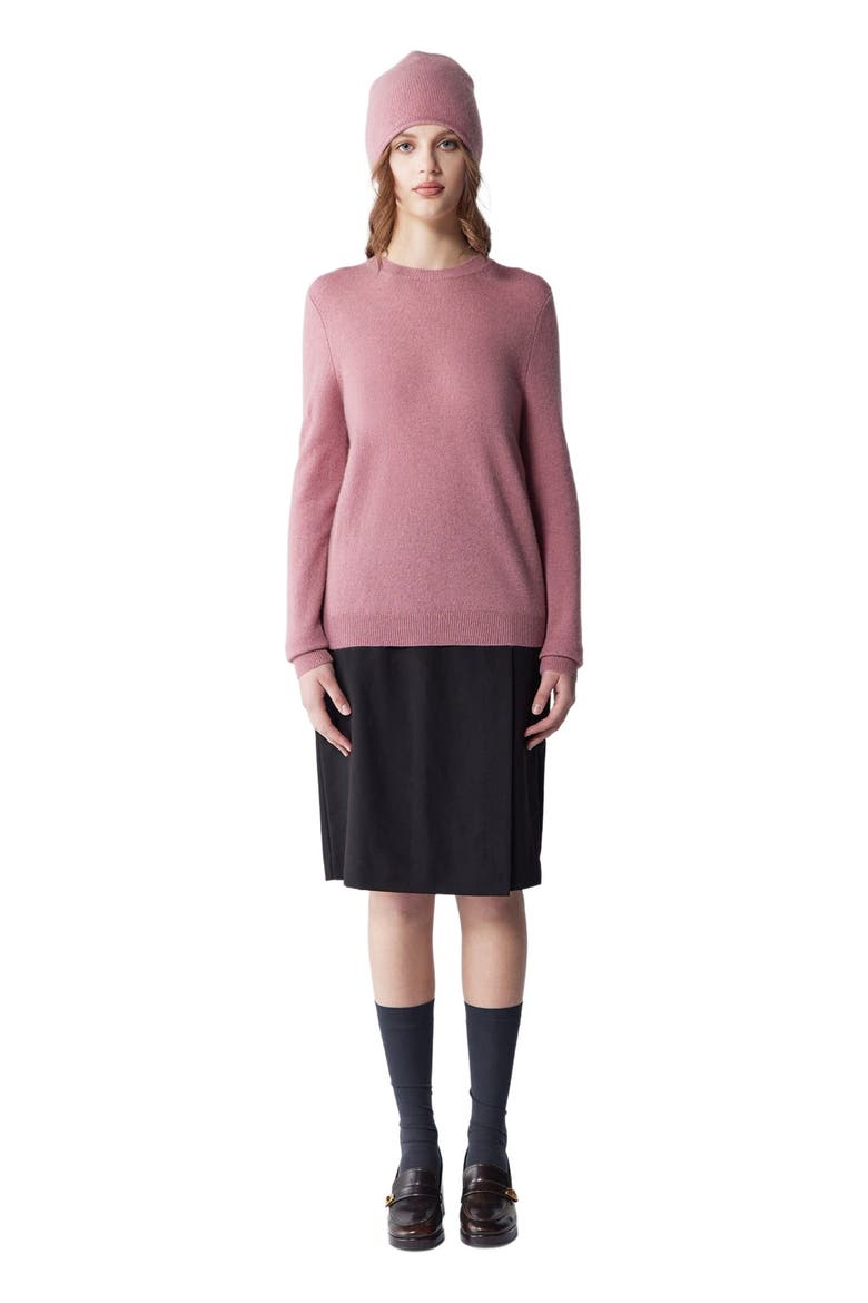 $99 Cashmere Hat & Sweater Set, Main, color, lilas