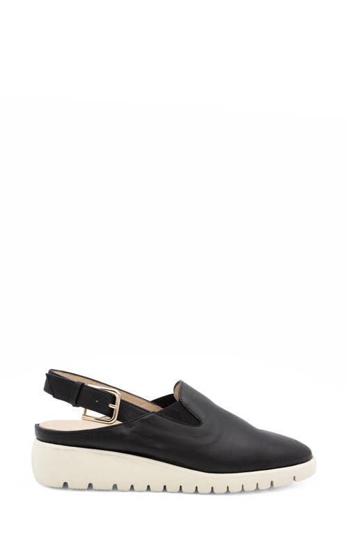 Amalfi Emporio Slingback Platform Wedge In Black Etoile