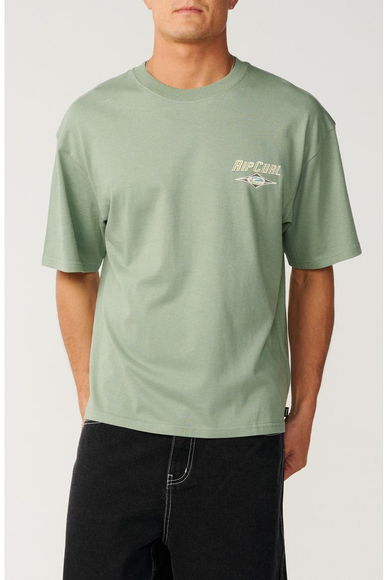 Heritage Icon Oversize Cotton Graphic T-Shirt, Main, color, SAGE