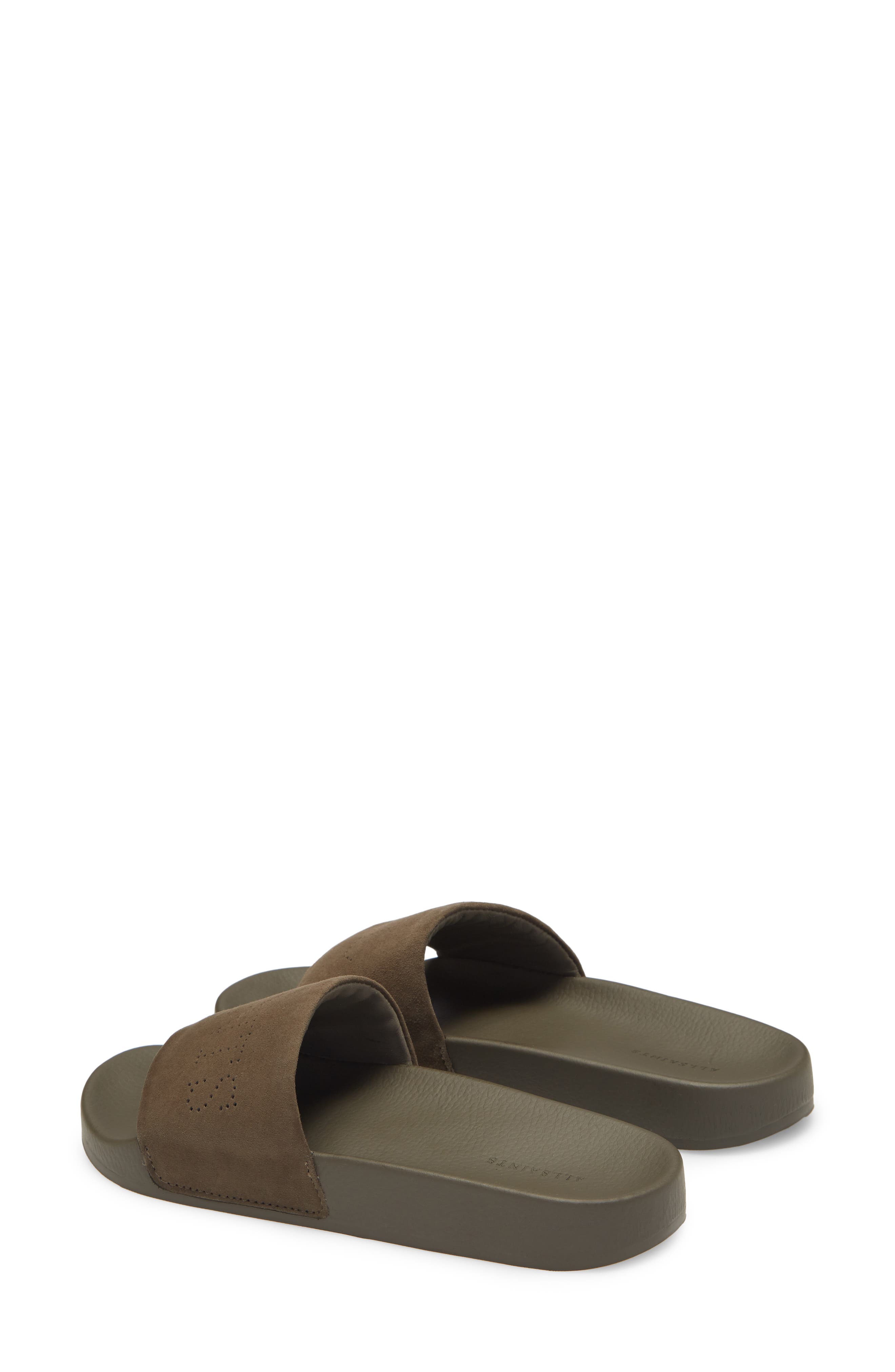Karli Slide Sandal, Alternate, color, KHAKI SUEDE