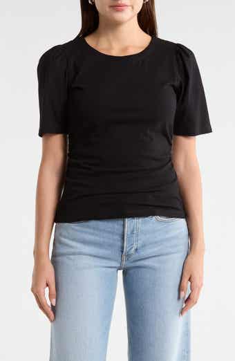 Current/Elliott Short Puff Sleeve Top