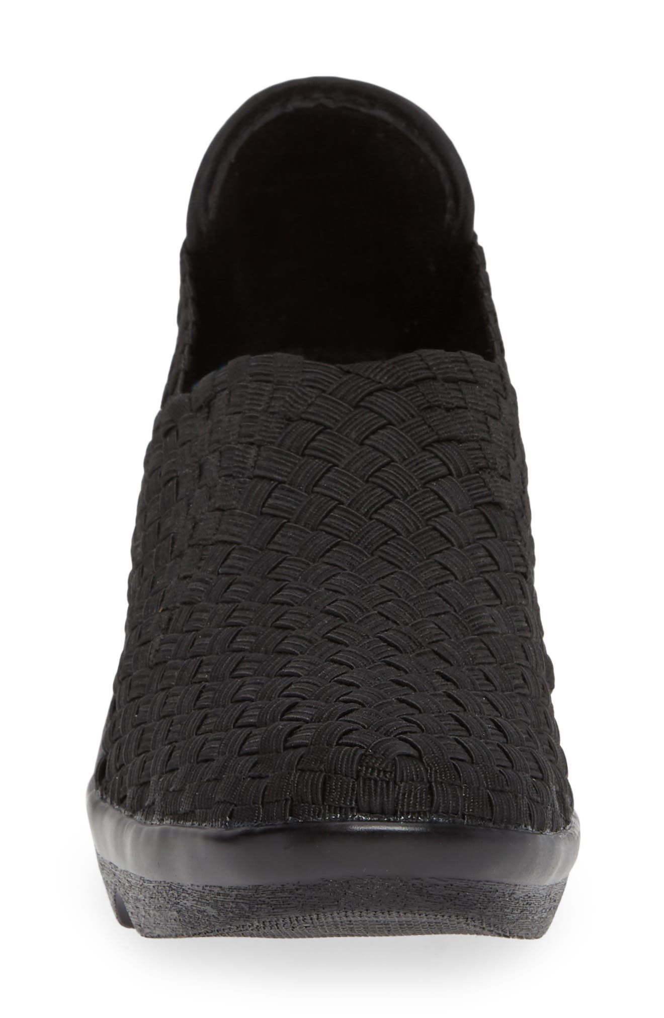 Shianne Wedge Sneaker, Alternate, color, BLACK FABRIC