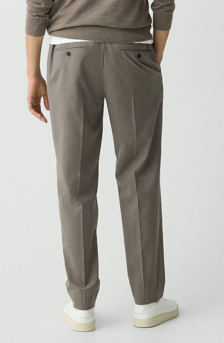 Theory Curtis Motion Wool Blend Pants, Alternate, color, Walnut Melange
