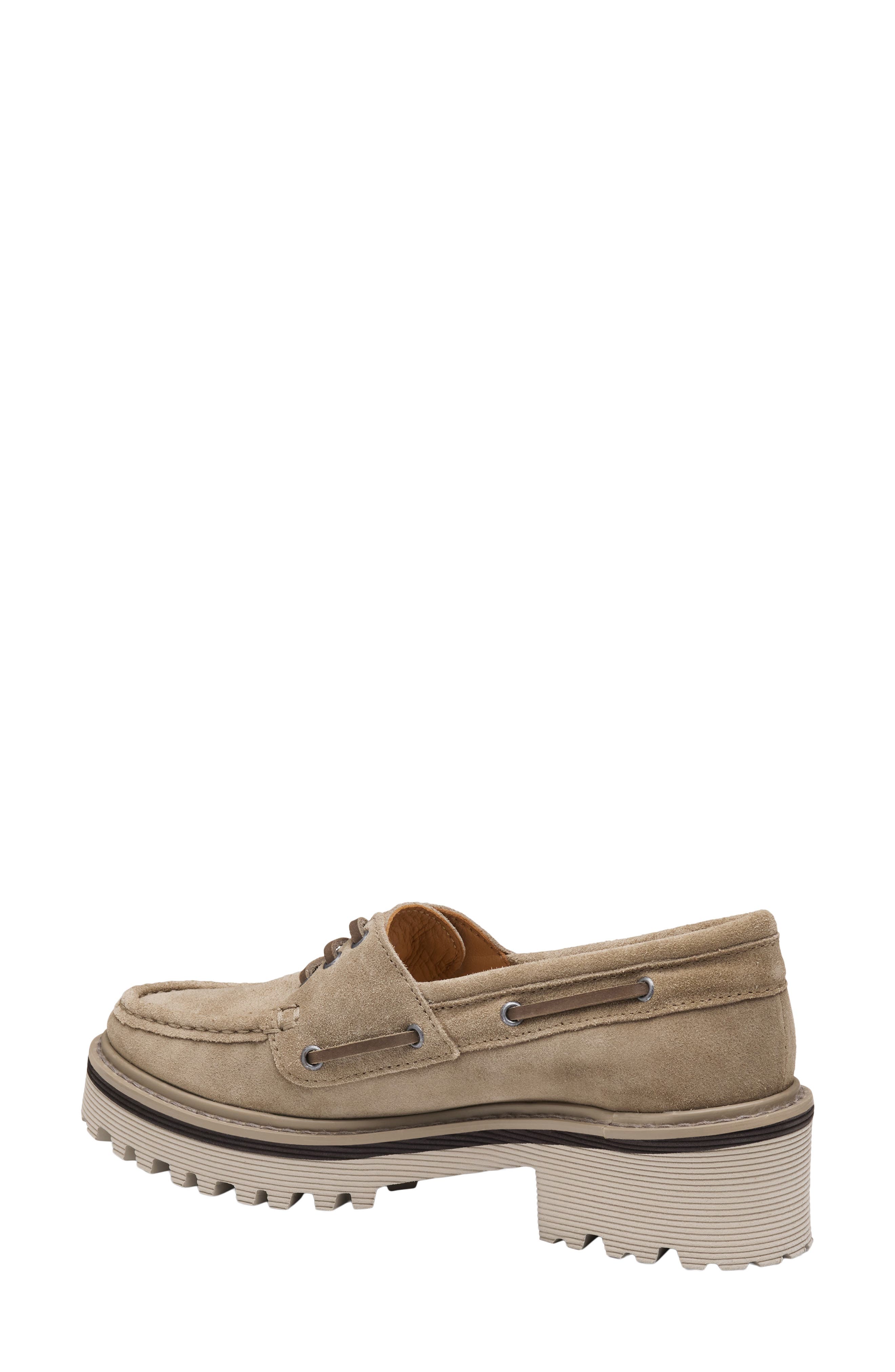 Johnston & Murphy Emmalynn Boat Shoe, Alternate, color, Taupe Suede