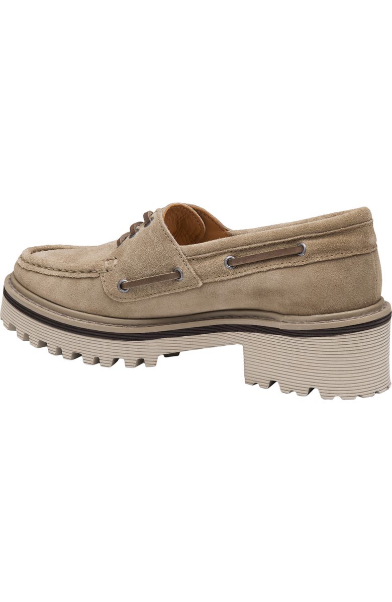 Johnston & Murphy Emmalynn Boat Shoe, Alternate, color, Taupe Suede