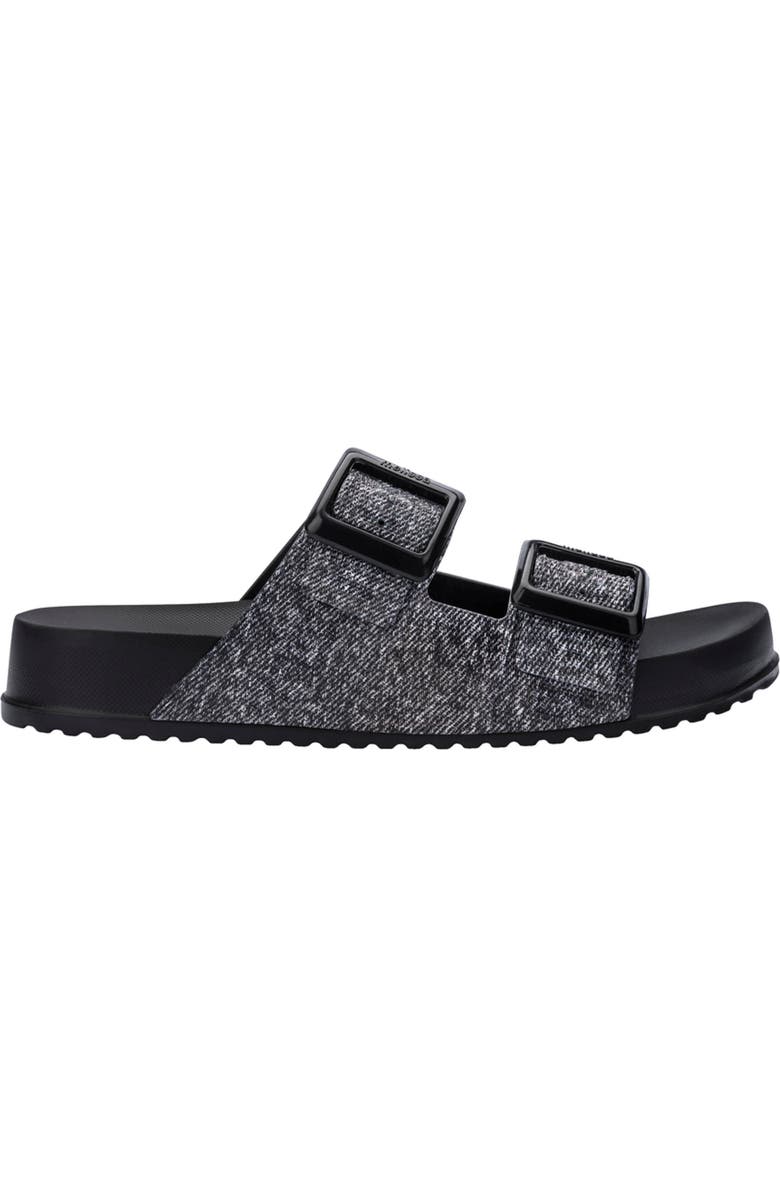Melissa Cozy Lover Slide Sandal, Alternate, color, Black Jeans