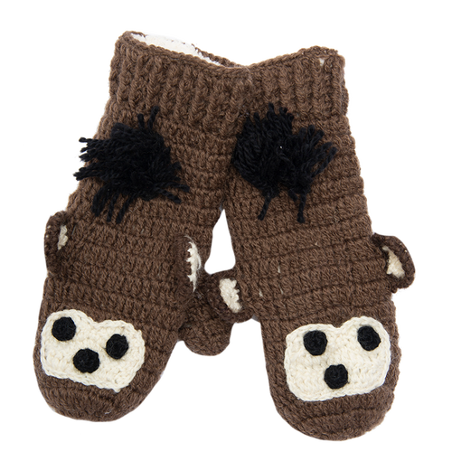 NIRVANA DESIGNS NIRVANA DESIGNS CROCHET MONKEY MITTENS 