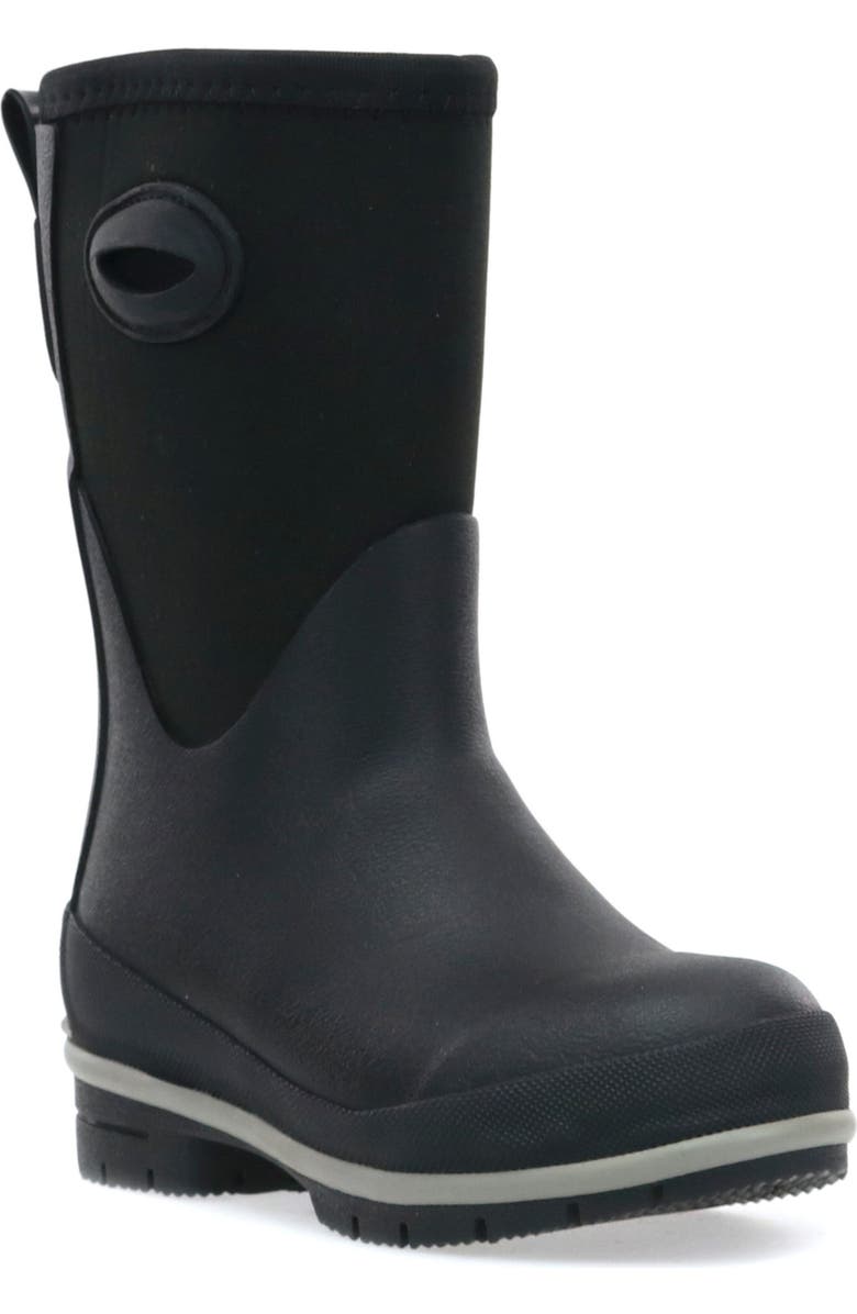 Western Chief Kids' Solid Neoprene Waterproof Boot, Main, color, Black