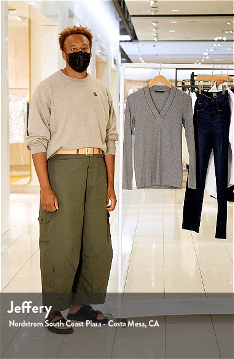 Beaded Collar Rib Top, sales video thumbnail