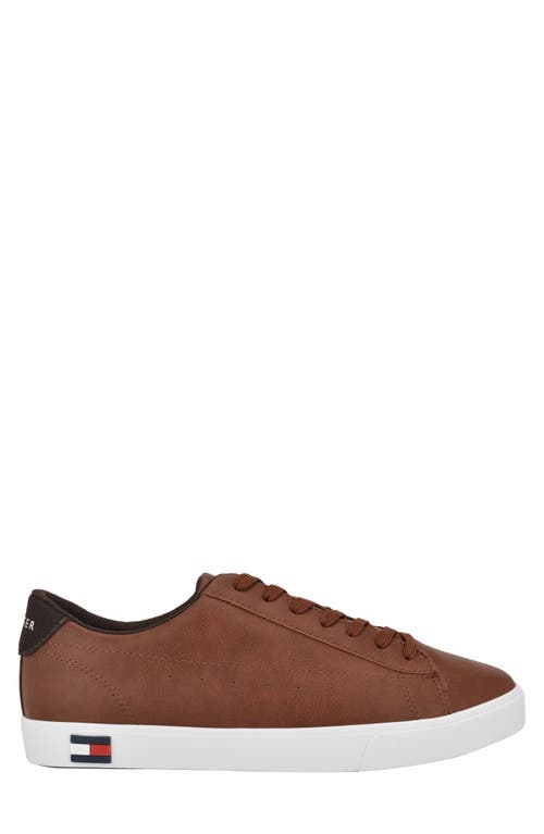 Tommy Hilfiger Risher Lace-up Sneaker In Cognac/dark Brown