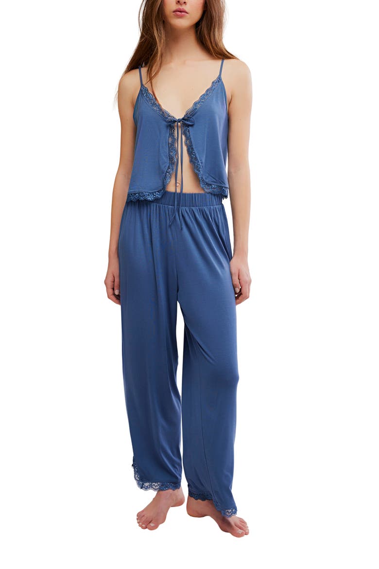 Sleepless Summer Pajamas, Main, color, NAVY HEATHER