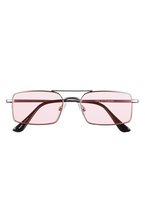 Gradient Rectangular Aviator Sunglasses
