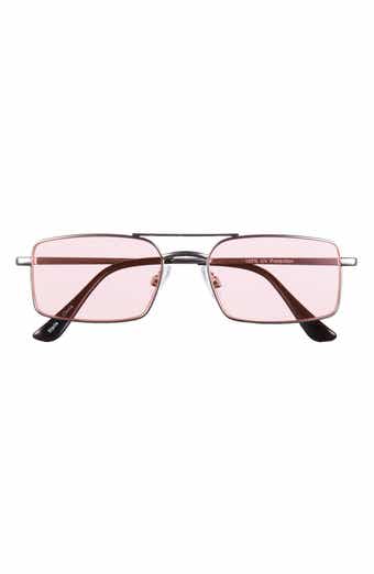 Gradient Rectangular Aviator Sunglasses