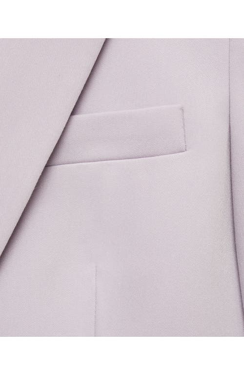 Mango Fitted Suit Jacket In Gray