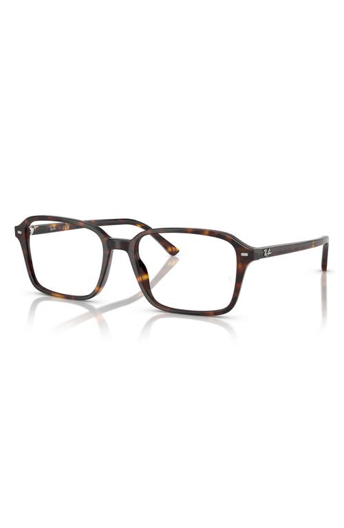 Ray Ban Ray-ban 54mm Square Optical Glasses In Havana